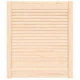 Porte d'armoire Vidaxl avec des lattes 69x59,4 cm Pine solide