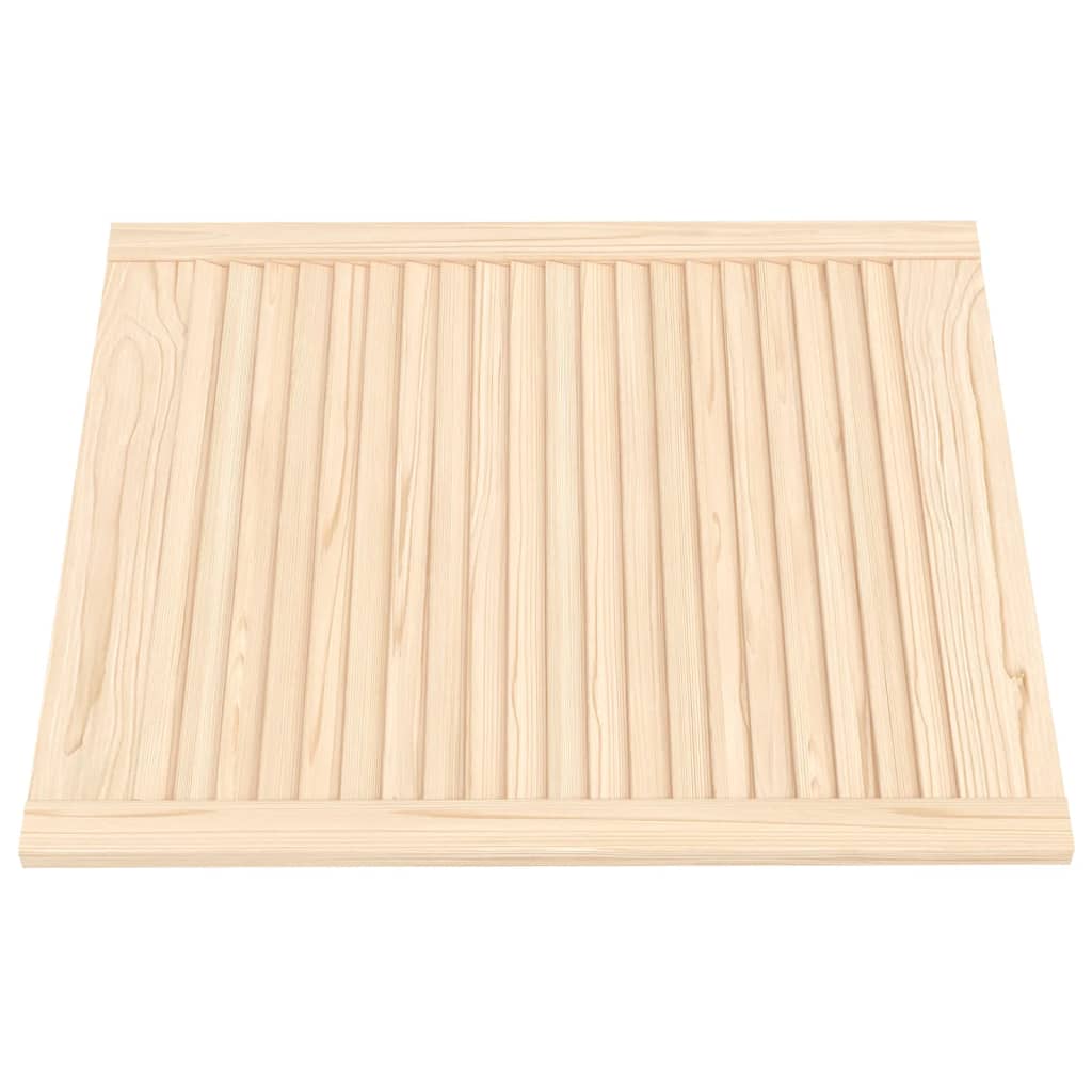 Portes de placard Vidaxl avec des lattes 2 pcs 69x59.4 cm Pine solide