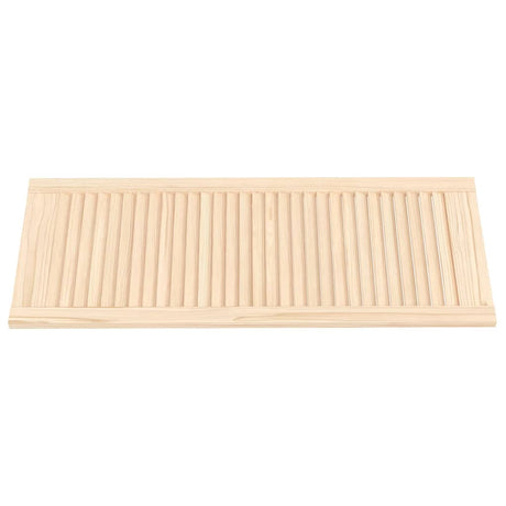 Porte d'armoire Vidaxl avec des lattes 99.3x39.4 cm Pine solide