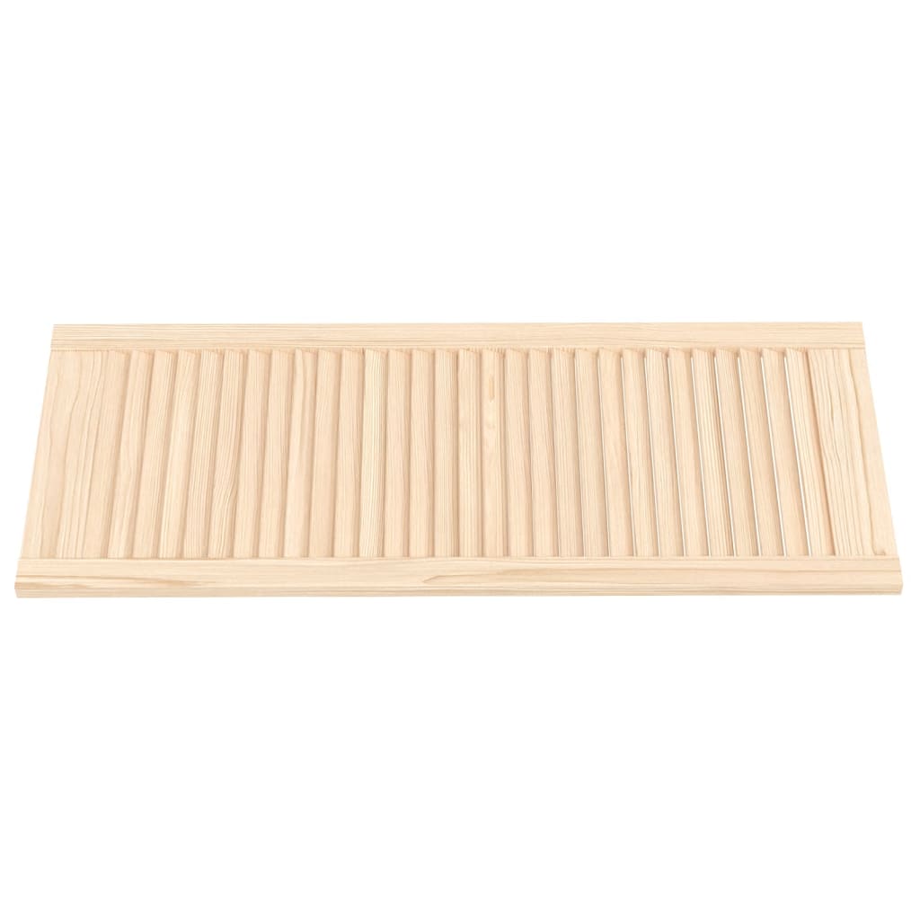 Portes de placard Vidaxl avec des lattes 4 pcs 99.3x39.4 cm Pine solide