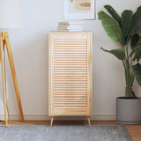 Porte d'armoire Vidaxl avec des lattes 99.3x49.4 cm Pine solide