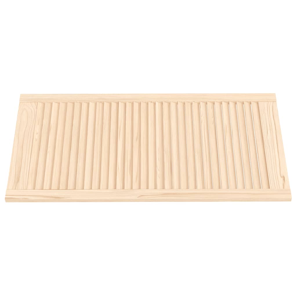 Portes d'armoire Vidaxl avec des lattes 4 PC 99.3x49.4 cm Pine solide