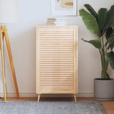 Porte d'armoire Vidaxl avec des lattes 99.3x59.4 cm Pine solide