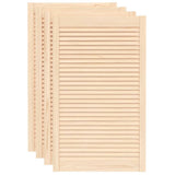 Portes d'armoires Vidaxl avec des lattes 4 PC 99.3x59.4 cm Pine solide