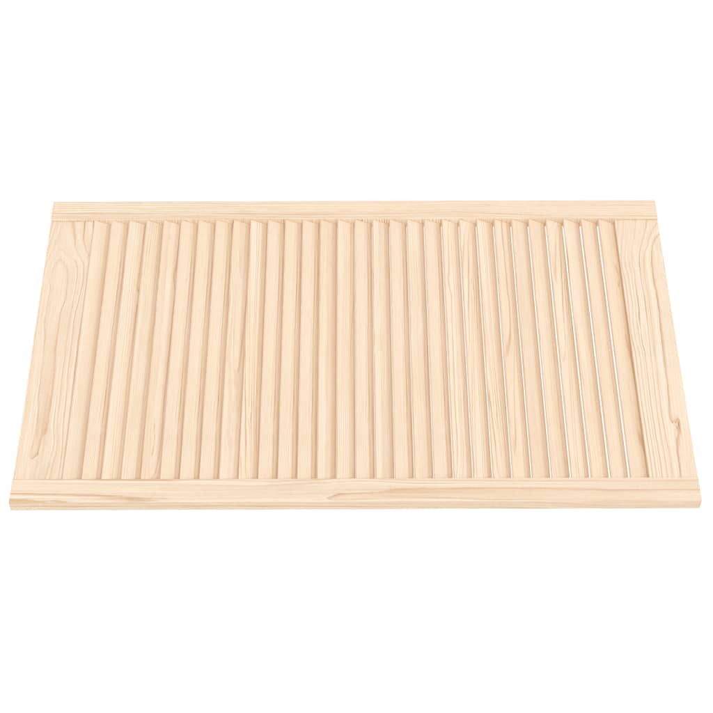 Portes d'armoires Vidaxl avec des lattes 4 PC 99.3x59.4 cm Pine solide
