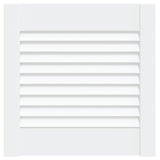 Porte d'armoire Vidaxl avec lattes 39.5x39.4 cm Pine solide blanc