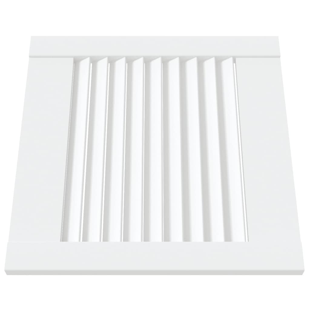 Portes d'armoire Vidaxl avec des lattes 2 pcs 39.5x39.4 cm Bois de pin blanc