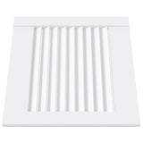 Portes d'armoire Vidaxl avec des lattes 4 pcs 39.5x39.4 cm Bois de pin blanc