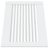 Porte d'armoire Vidaxl avec lattes 39.5x49.4 cm Pine solide blanc