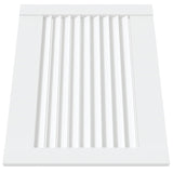 Portes d'armoire Vidaxl avec des lattes 2 pcs 39.5x49.4 cm Bois de pin blanc