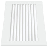 Portes d'armoire Vidaxl avec lattes 4 st 39.5x49.4 cm Bois de pin blanc