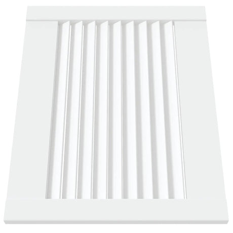 Portes d'armoire Vidaxl avec lattes 4 st 39.5x49.4 cm Bois de pin blanc