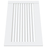 Portes d'armoire Vidaxl avec des lattes 2 pcs 39.5x59.4 cm Bois de pin blanc