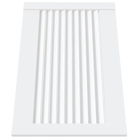 Portes d'armoire Vidaxl avec des lattes 2 pcs 39.5x59.4 cm Bois de pin blanc