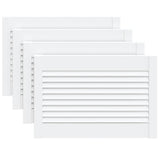 Portes d'armoires Vidaxl avec lattes 4 st 39.5x59.4 cm Bois de pin blanc
