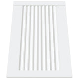 Portes d'armoires Vidaxl avec lattes 4 st 39.5x59.4 cm Bois de pin blanc