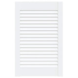 Porte d'armoire Vidaxl avec lattes 61,5x39.4 cm Pine solide blanc