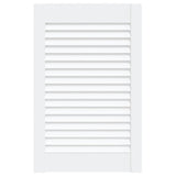 Porte d'armoire Vidaxl avec lattes 61,5x39.4 cm Pine solide blanc