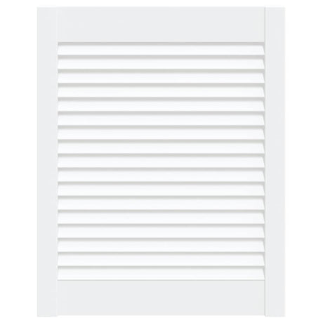 Porte d'armoire Vidaxl avec lattes 61,5x49.4 cm Pine solide blanc