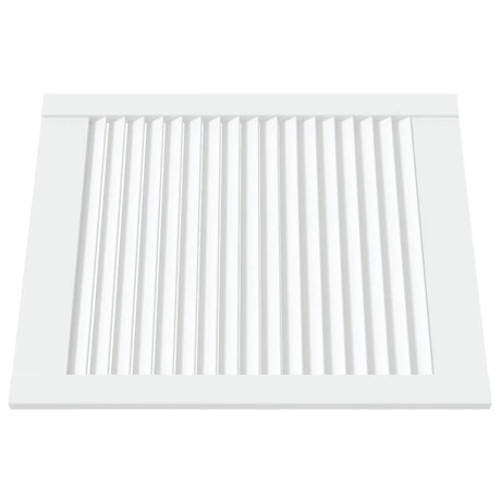 Portes d'armoires Vidaxl avec des lattes 2 pcs 61,5x49.4 cm Bois de pin blanc