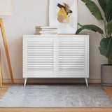 Portes d'armoires Vidaxl avec des lattes 2 pcs 61,5x49.4 cm Bois de pin blanc