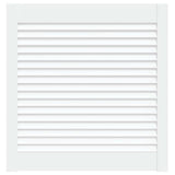 Porte d'armoire Vidaxl avec lattes 61,5x59.4 cm Pine solide blanc