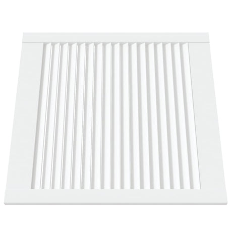 Portes d'armoires Vidaxl avec des lattes 2 pcs 61,5x59,4 cm Bois de pin blanc