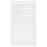 Porte d'armoire Vidaxl avec lattes 69x39.4 cm Pine solide blanc