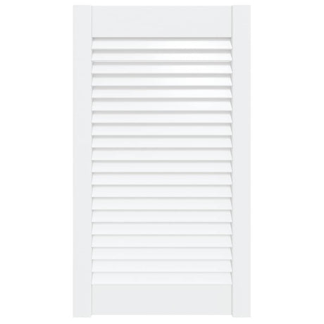 Porte d'armoire Vidaxl avec lattes 69x39.4 cm Pine solide blanc