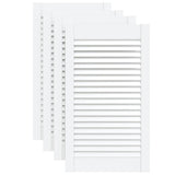 Portes d'armoire Vidaxl avec des lattes 4 pcs 69x39.4 cm Pine solide blanc