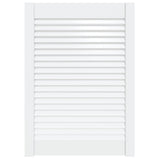 Porte d'armoire Vidaxl avec lattes 69x49.4 cm Pine solide blanc