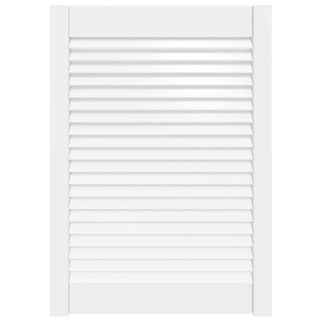 Porte d'armoire Vidaxl avec lattes 69x49.4 cm Pine solide blanc
