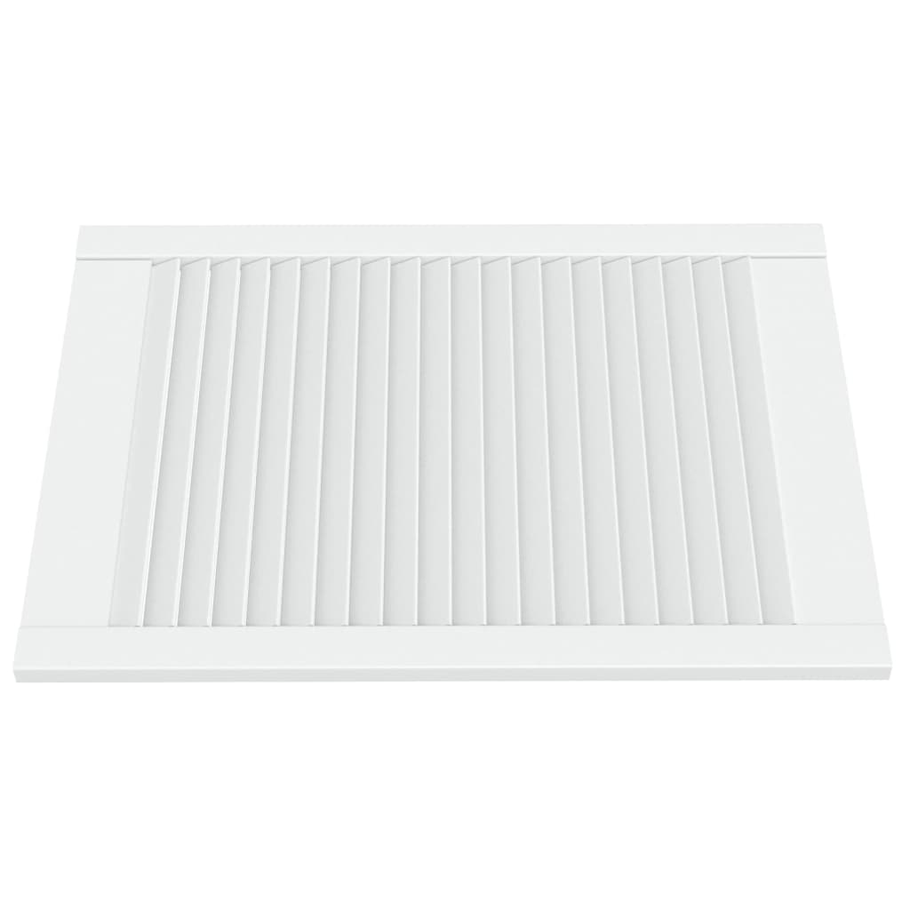 Portes d'armoires Vidaxl avec des lattes 2 pcs 69x49.4 cm Pine solide blanc