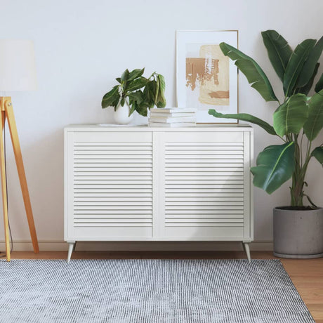 Portes d'armoire Vidaxl avec des lattes 2 pcs 69x59.4 cm Pine solide blanc