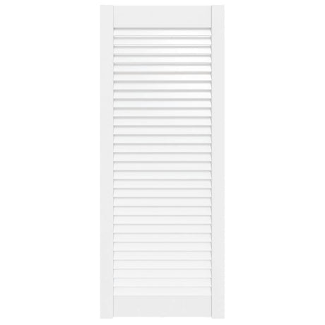Porte d'armoire Vidaxl avec lattes 99.3x39.4 cm Pine solide blanc