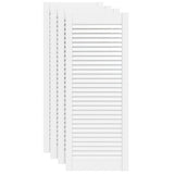 Portes d'armoires Vidaxl avec Slat 4 PC 99.3x39.4 cm Gwitrennenhout