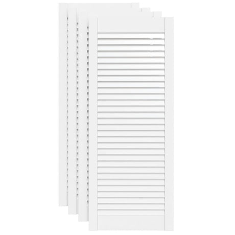 Portes d'armoires Vidaxl avec Slat 4 PC 99.3x39.4 cm Gwitrennenhout