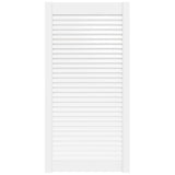 Porte d'armoire Vidaxl avec lattes 99.3x49.4 cm Pine solide blanc