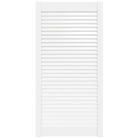 Porte d'armoire Vidaxl avec lattes 99.3x49.4 cm Pine solide blanc
