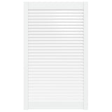 Porte d'armoire Vidaxl avec lattes 99.3x59.4 cm Pine solide blanc