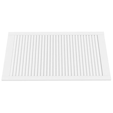 Portes d'armoire Vidaxl avec des lattes 4 pcs 99.3x59.4 cm Bois de pin blanc