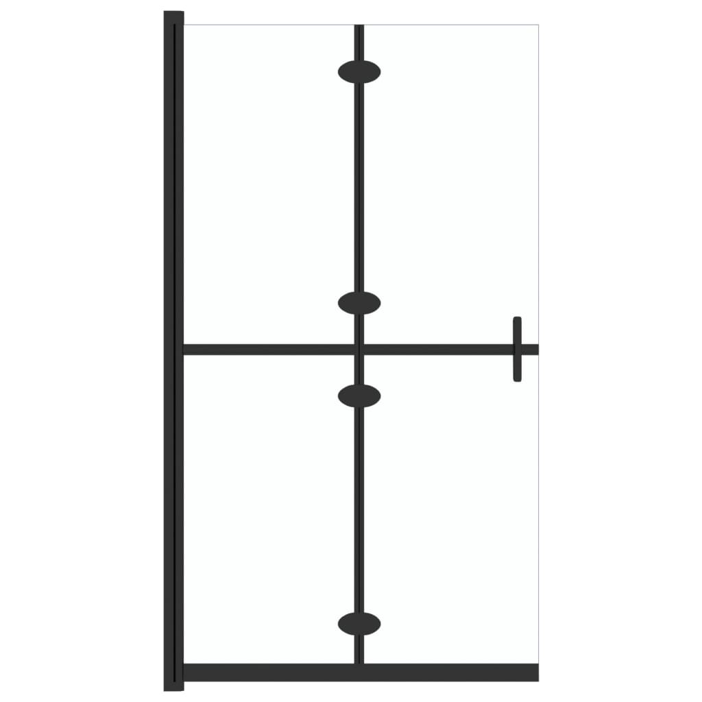 Vidaxl Walk-in Shower Wall składana 80x190 cm ESG-GLA Transparent