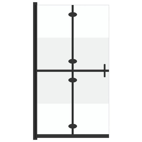 Vidaxl Walk-In Walk-In Walking Murnable Collpable 110x190 cm ESG-GLAS Halfmat
