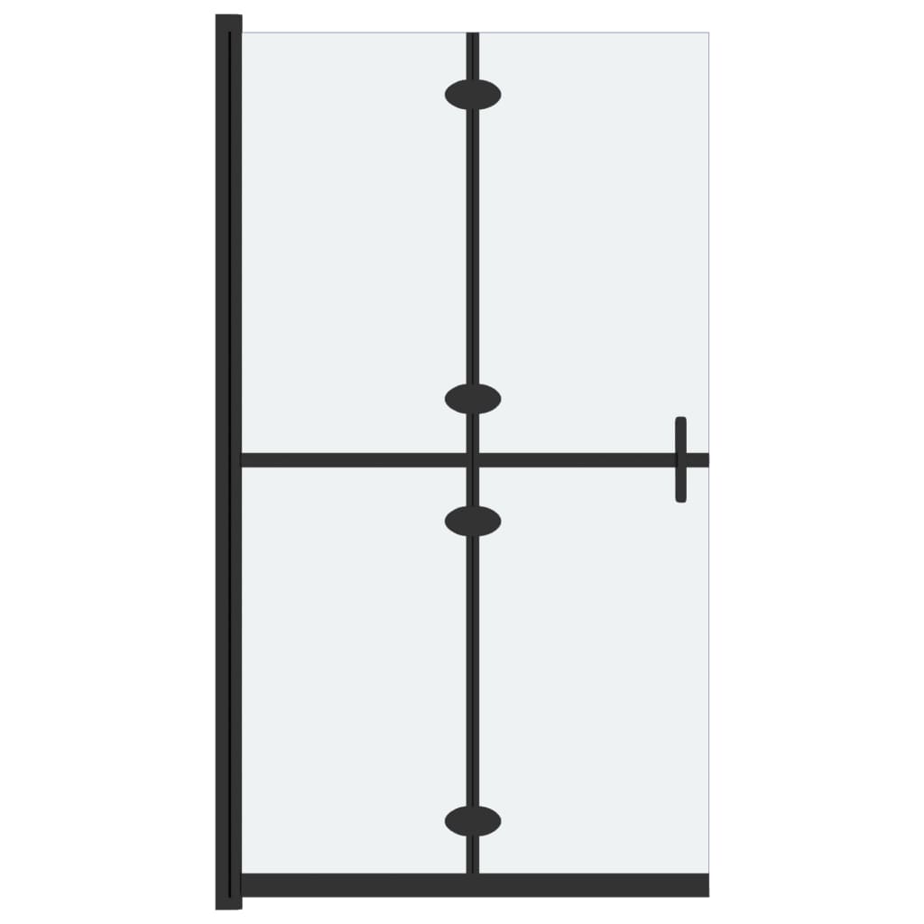 BIDAXL Walk-In duschvägg Collapsible 70x190 cm ESG-GLAS MAT