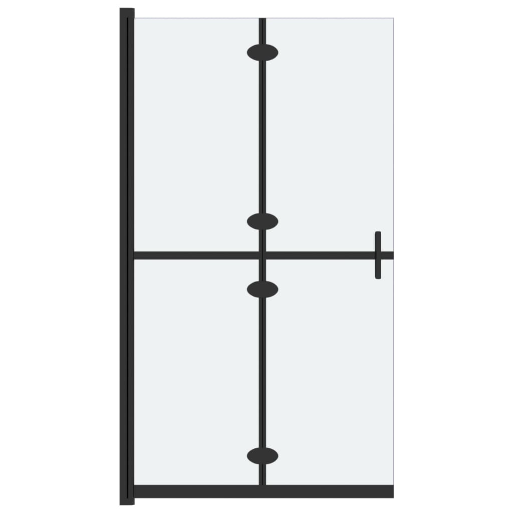 Vidaxl begehete Duschwand zusammenklappbar 90x190 cm Esg-Glas Matte