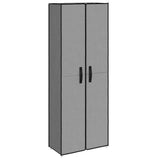 Armoire à chaussures vidaxl 60x30x166 cm tissu gris