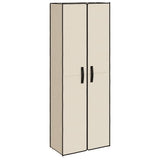 Armoire à chaussures Vidaxl 60x30x166 cm Crème de tissu -colore
