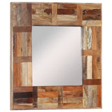 Miroir mural Vidaxl 50x50 cm en bois recyclé solide