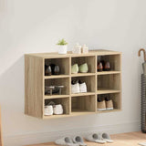 Vidaxl schoenenkast sonoma eiken 77,5 x 30 x 51 cm bewerkt hout