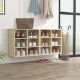 Vidaxl schoenenkasten 2 st 52,5x30x50 cm sonoma eikenkleurig